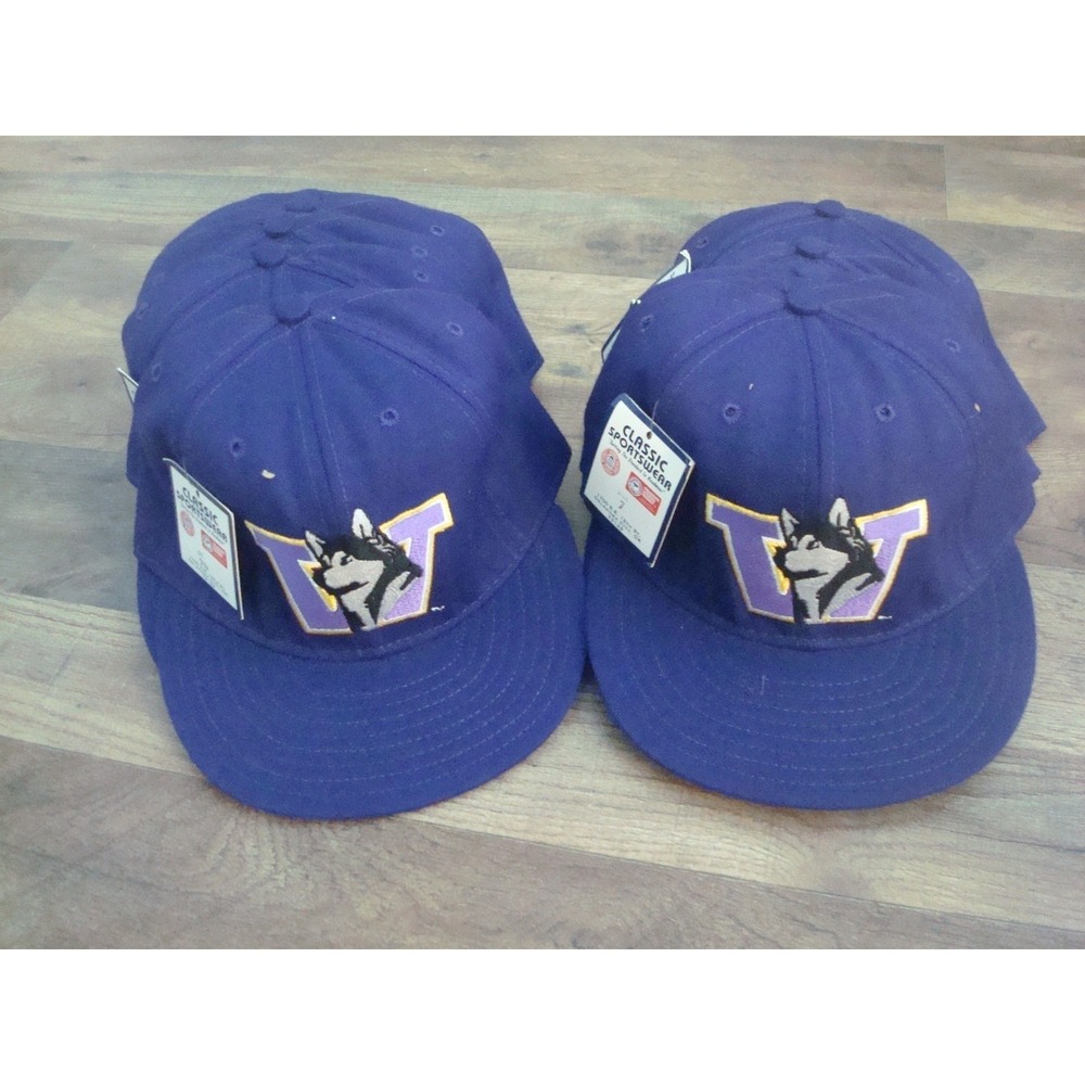 WASHINGTON HUSKIES  WHOLESALE LOT 10HATS  1980S  80S 90S VINTAGE FITTED USA MADE